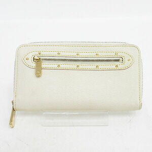 Louis Vuitton Suhali Zippy Wallet Round Zipper Long Bron White